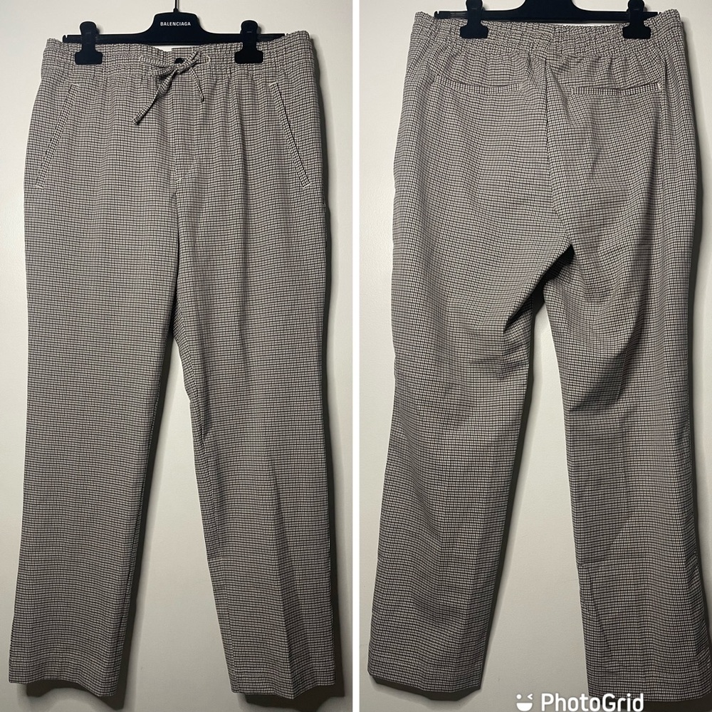 H&M Plaid Straight Leg Pants